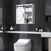 Bathroom Medicine Cabinet, Wall Cabinet with Sliding Door and Adjustable Shelf, 22.8