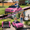 Qaba 12V Ride on Car Licensed Land Rover with Remote, Suspension, Slow Start, 3 Speeds, Lights, Music, Horn for 3-5, Pink