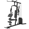 Soozier Multifunction Home Power Exercise Gym System Weight Training Exercise Workout Station Fitness Strength Machine for Whole Body Training