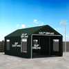 12 x 20ft Carport with 2 Roll-Up Doors, 4 Windows, Portable Garage with Removable Sidewalls for Car, Truck