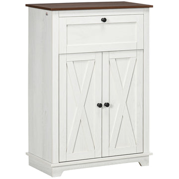 Farmhouse Sideboard Storage Cabinet with Doors and Drawer for Kitchen, Living room, 23.6