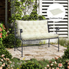 2 Seater Garden Bench Cushion, Soft Thick Outdoor Non-Slip 2 Seater Soft Pad With Backrest for Garden Patio, 52
