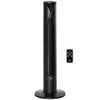 Freestanding Tower Fan Cooling for Home Bedroom with 3 Speed, 12h Timer, Oscillating, LED Sensor Panel, Remote Controller, Black