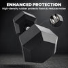 Soozier 2 x 35 lbs Rubber Hex Dumbbell Set for Body Fitness Strength Training Home Office Gym, Black