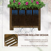 Raised Garden Bed Wood Planter with Trellis for Vine Climbing, 16