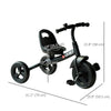 Qaba Kids Tricycle for Children Ages 18+ Months, Indoor Outdoor Toddler Trike for Boy and Girl Birthday