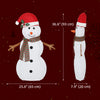 Lighted Christmas Decoration, Outdoor Christmas Snowman with LED Lights, Stakes, Zip Ties, IP44 Waterproof