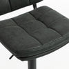 Bar Stools Set of 2, Swivel Counter Height Barstools with Adjustable Height, Back and Footrest, PU Leather Bar Chairs
