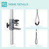 Adjustable Pet Grooming Arm, with Clamp, Haunch Holders & Grooming Loop - Sliver