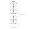 Set of 2 Metal Garden Trellis, Decorative Trellis Panels, Bird Design, 19.7