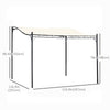Portable Gazebo 10x10 Steel Patio Outdoor Sun Shelter for Porch, Patio & Yard, Weather-resistan, Cream White