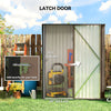 5' x 3' Outdoor Storage Shed, Steel Garden Shed with Single Lockable Door, Tool Storage Shed for Backyard