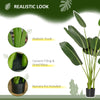 5FT Artificial Banana Tree Faux Decorative Plant in Nursery Pot for Indoor Outdoor Décor