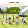 Heavy Duty Pet Playpen, 16 Panels Steel Dog Fence Puppy Exercise Pen with 2 Doors Locking Latch, 31.5