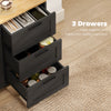 Buffet Cabinet with Soft-Close Doors, Modern Sideboard with 3 Drawers for Living Room, Kitchen, Dining Room, Black