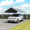 10'x20' Carport Heavy Duty Galvanized Car Canopy with Included Anchor Kit, 3 Reinforced Steel Cables
