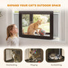 Catio Outdoor Cat Enclosure Adjustable Cat House Waterproof Top for Window 24