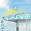 Beach Umbrella, 6.5' Easy-Assembly Sun-Shade Shelter with Sandbags and Carry Bag, Cool UV50+, Green