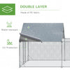 19.7' x 9.8' Metal Chicken Run with Waterproof and Anti-UV Cover