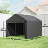 6.6' x 7.8' Portable Shed, Waterproof Bike Tent with Roll-up Zipper Door and Reinforced Galvanised Steel Frame, Black