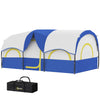4 Person Camping Tent, 3 Room Cabin Tent, 3000mm Waterproof and UPF30+ with Sewn in Groundsheet and Carry Bag