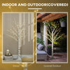 5 ft Artificial Birch Tree Light with Pre-Lit LED Light for Home Party, Indoor and Covered Outdoor Use