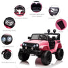12V Electric Truck Off Road Electric Pickup with Remote Control, Adjustable Speed, Ride on Car for Kids
