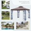 10'x10' Garden Gazebo Patio Canopy Portable Party Event Backyard w/ Mosquito Netting