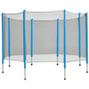 Soozier 12FT Trampoline Net Enclosure Trampolining Bounce Safety Accessories w/ 8 Poles Net Enclosure Only, Black