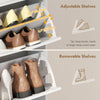 Shoe Cabinet with 2 Large Flip Drawers, Farmhouse Narrow Shoe Storage Cabinet with 2 Top Compartments, White