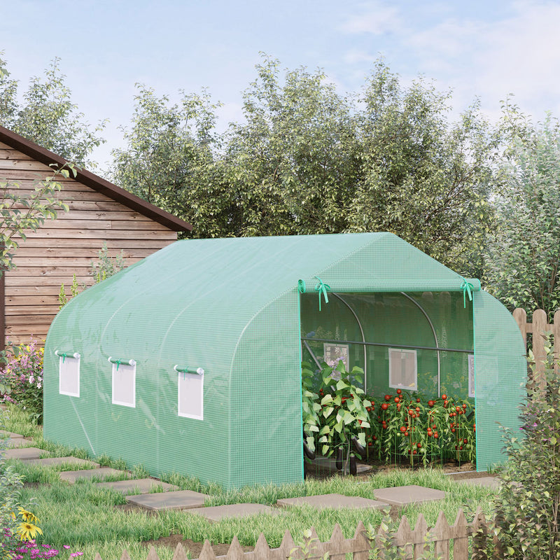 Outdoor Greenhouse Walk-In Greenhouse Portable Greenhouse Canada Garden Plant Flower Seed Greenhouse W/ Premium Steel Frame