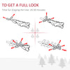 6 ft Snow-Dipped Pencil Christmas Tree Pre-Lit Holiday Decoration with LED Lights Pine Cones Red Berries Green