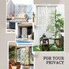Metal Outdoor Privacy Screen, Decorative Outdoor Divider with Stand and Expansion Screws, 36.2