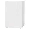 4.5 Cu Ft Mini Fridge with Freezer, Wheels, Single Door Refrigerator, Adjustable Thermostat, Reversible Door