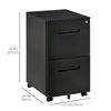 File Cabinet, Vertical Filing Cabinet with Adjustable Partition for A4 Letter Size, Lockable for Office, White