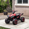 Kids 4 Wheeler Quad with Music, Headlights, High & Low Speed, Kids ATV for 3-5 Years Old Boys & Girl, White