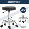 Adjustable Swivel Salon Stool Hydraulic PU Barber Rolling Massage Tattoo Chair Bar Beauty SPA Seat Black