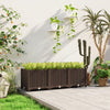 Plastic Raised Garden Bed, Outdoor Planter Box with Drainage Holes for Patio, Balcony, 47.2