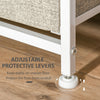 Dresser for Bedroom with 7 Drawers, Chest of Drawers with Metal Frame, Fabric Dresser for Living Room, Light Grey
