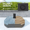 Square Patio Umbrella Base Holder, Outdoor Umbrella Stand, 17.7