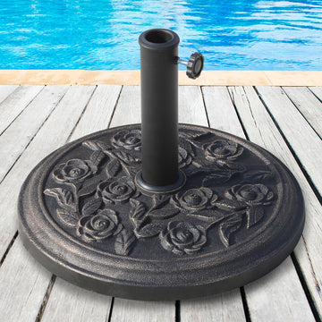 20 lbs Resin Round Patio Umbrella Base 18