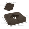 Offset Umbrella Base Outdoor Umbrella Weights, 132 lb. Capacity Water or 176 lb. Capacity Sand, Brown