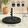 Patio Umbrella Base Portable Outdoor Umbrella Stand for Poles 1.4