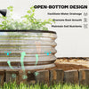 Galvanized Raised Garden Bed, 6 x 2 x 1 ft Modular Metal Garden Beds with Rubber Strip Edging, Silver