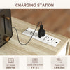Kitchen Island with Storage, Rolling Kitchen Cart with Foldable Drop Leaf, Power Outlet and USB Ports