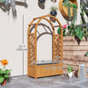 Wooden Raised Garden Bed with Arch Trellis, 33