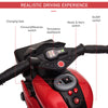 Kids Electric Pedal Motorcycle Ride-On Toy 6V Battery Powered w/ Music Horn Headlights Motorbike for Girls Boy Red
