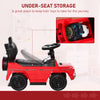 Mercedes-Benz G350 Licensed Push Car, 3-in-1 Toddler Sliding Car with Horn, Steering, Foot Rest, Seat Storage, Red
