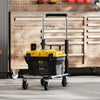 330 lbs Heavy Duty Hand Truck, Folding Trolley, Dolly with Adjustable Handle and Extendable Platform, Silver and Black
