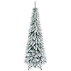 5ft Pencil Christmas Trees, Skinny Artificial Christmas Tree for Xmas Holiday Decor, Deep